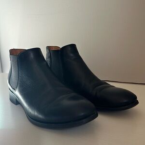Italian Leather Black Bootie Size 9